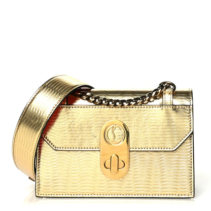 Christian Louboutin Metallic Calfskin Mini Elisa Shoulder Bag Gold 1 of 16