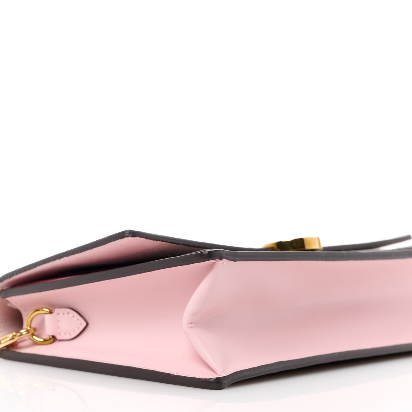 Monogram Flore Chain Wallet Rose Ballerine
