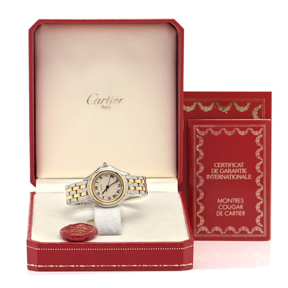 Cartier Stainless Steel 18K Yellow Gold 26mm Cougar Quartz Watch 5 of 5