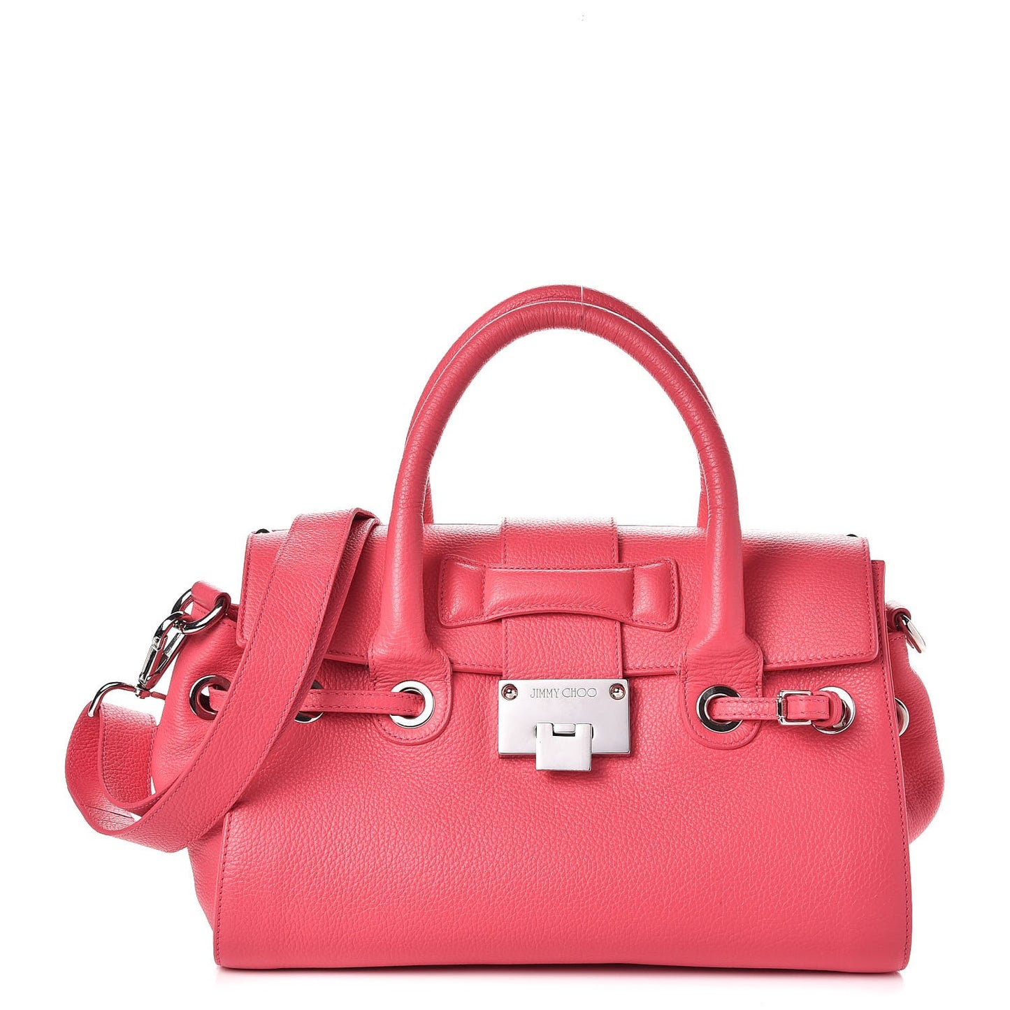 Grainy Calf Small Rosalie Satchel Geranium