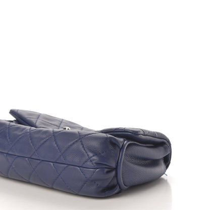 Chanel Calfskin Quilted CC Curvy Flap Blue 9 of 11