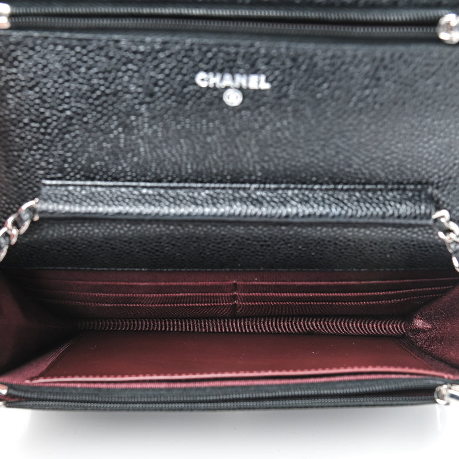 Chanel Caviar Quilted Wallet On Chain WOC Black 5 of 9
