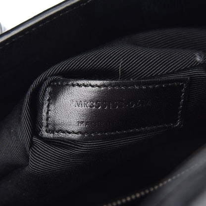 Saint Laurent Calfskin Crocodile Embossed Small Sac de Jour Black 6 of 12