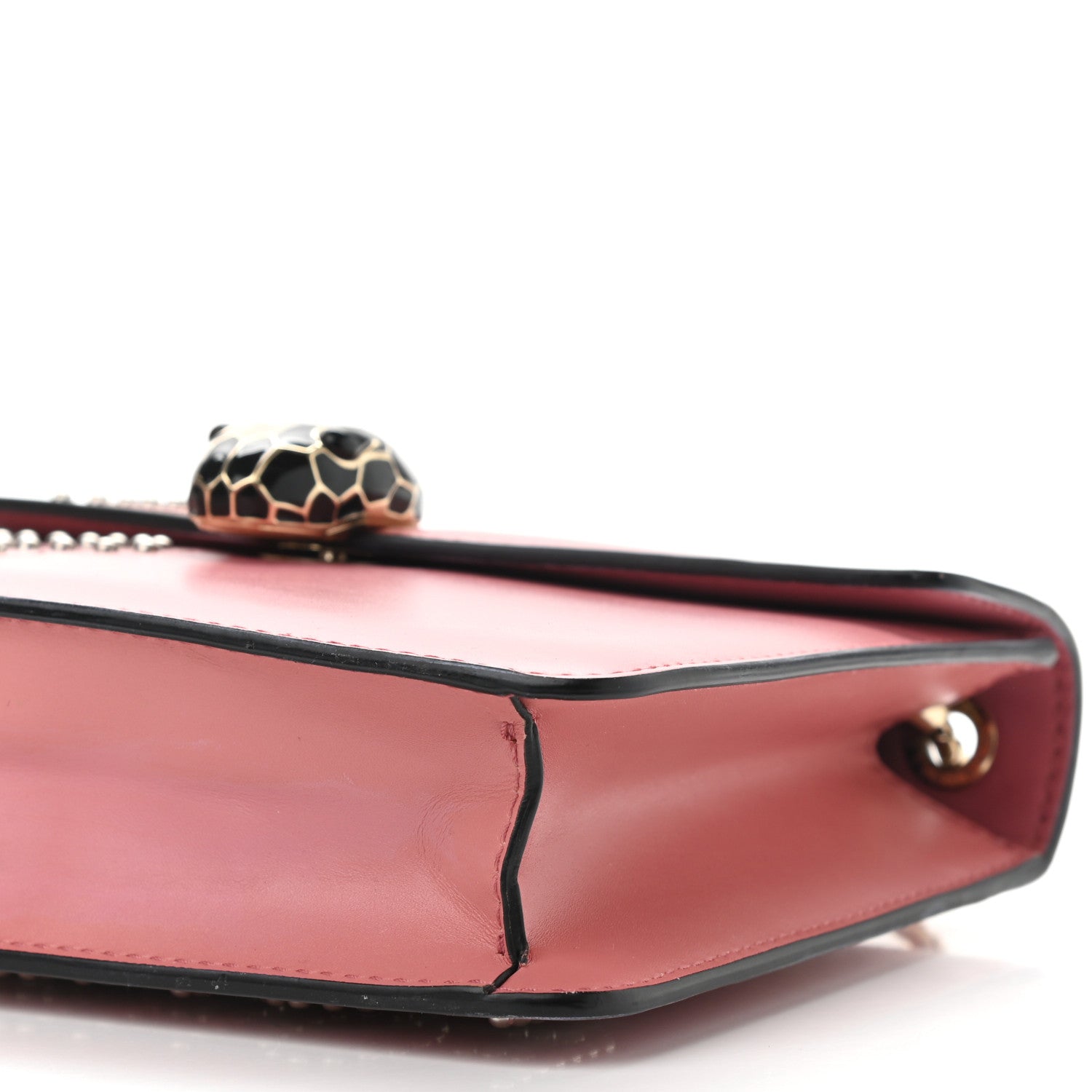 Bulgari Nappa Embellished Serpenti Forever Crossbody Pink 11 of 11
