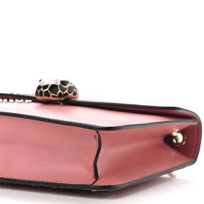 Bulgari Nappa Embellished Serpenti Forever Crossbody Pink 11 of 11