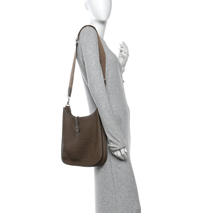 Hermes Taurillon Clemence Evelyne III PM Etoupe 2 of 11