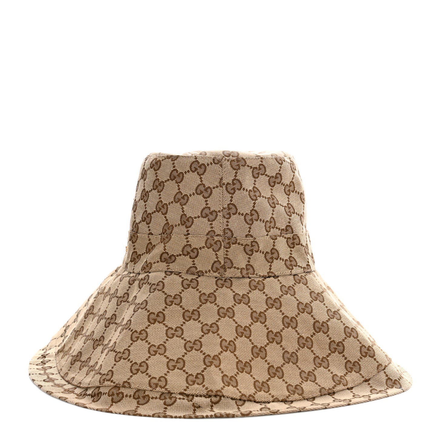 Monogram Wide Brim Hat L Beige