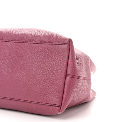 Gucci Pebbled Calfskin Medium Soho Chain Shoulder Bag Peonia Flower 10 of 10
