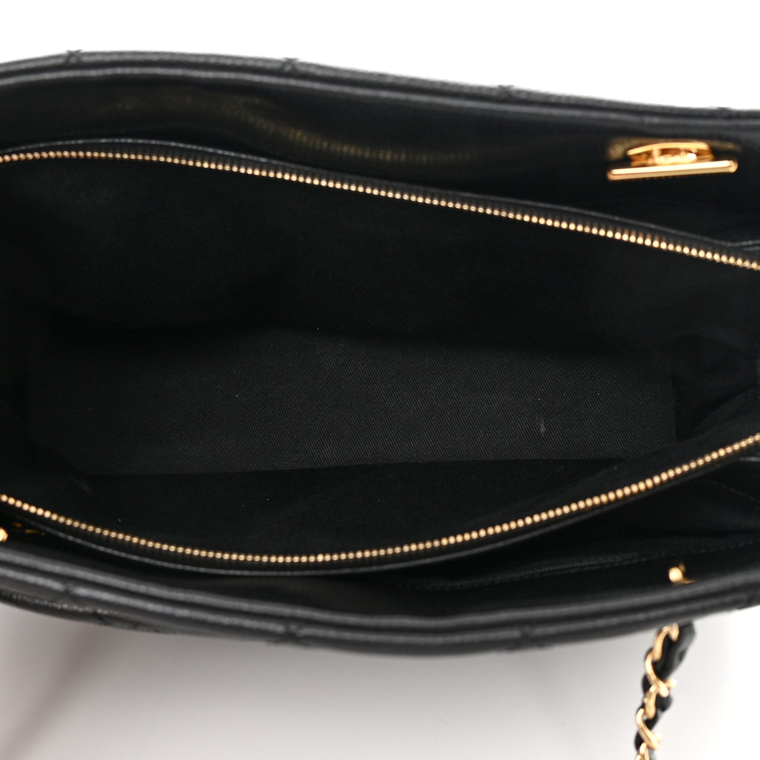 Chanel Caviar Quilted CC Timeless Soft Tote Black 6 of 14