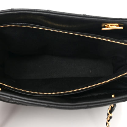 Chanel Caviar Quilted CC Timeless Soft Tote Black 6 of 14