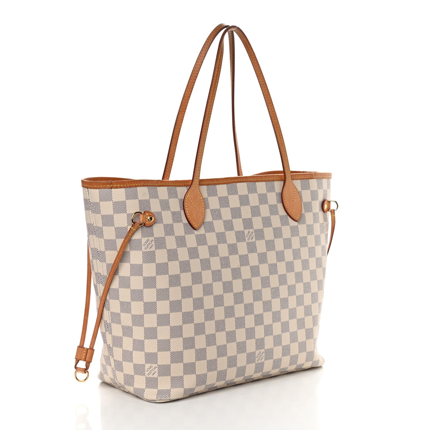 Damier Azur Neo Neverfull MM Rose Ballerine