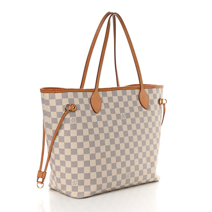 Louis Vuitton Damier Azur Neo Neverfull MM Rose Ballerine 4 of 11