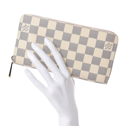 Louis Vuitton Damier Azur Zippy Wallet Rose Ballerine 2 of 7