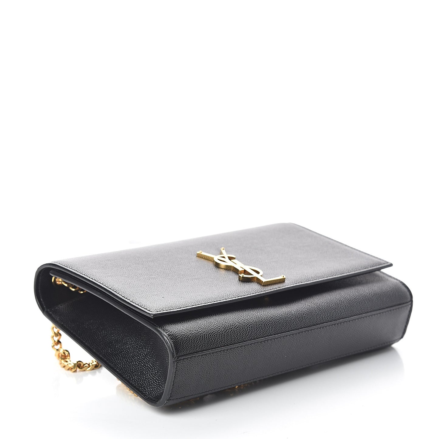 Grain De Poudre Medium Classic Monogram Kate Satchel Black