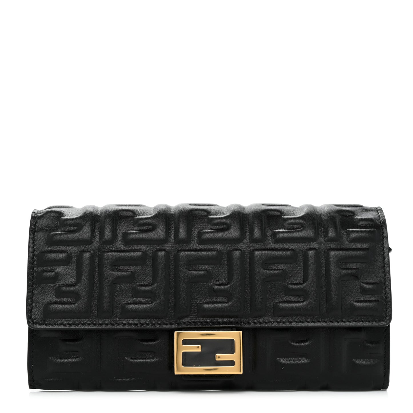 Nappa Matisse FF Embossed Continental Wallet Black