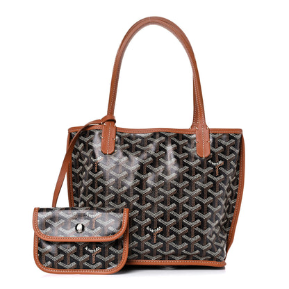 Goyard Goyardine Reversible Mini Anjou Black Gold 1 of 15