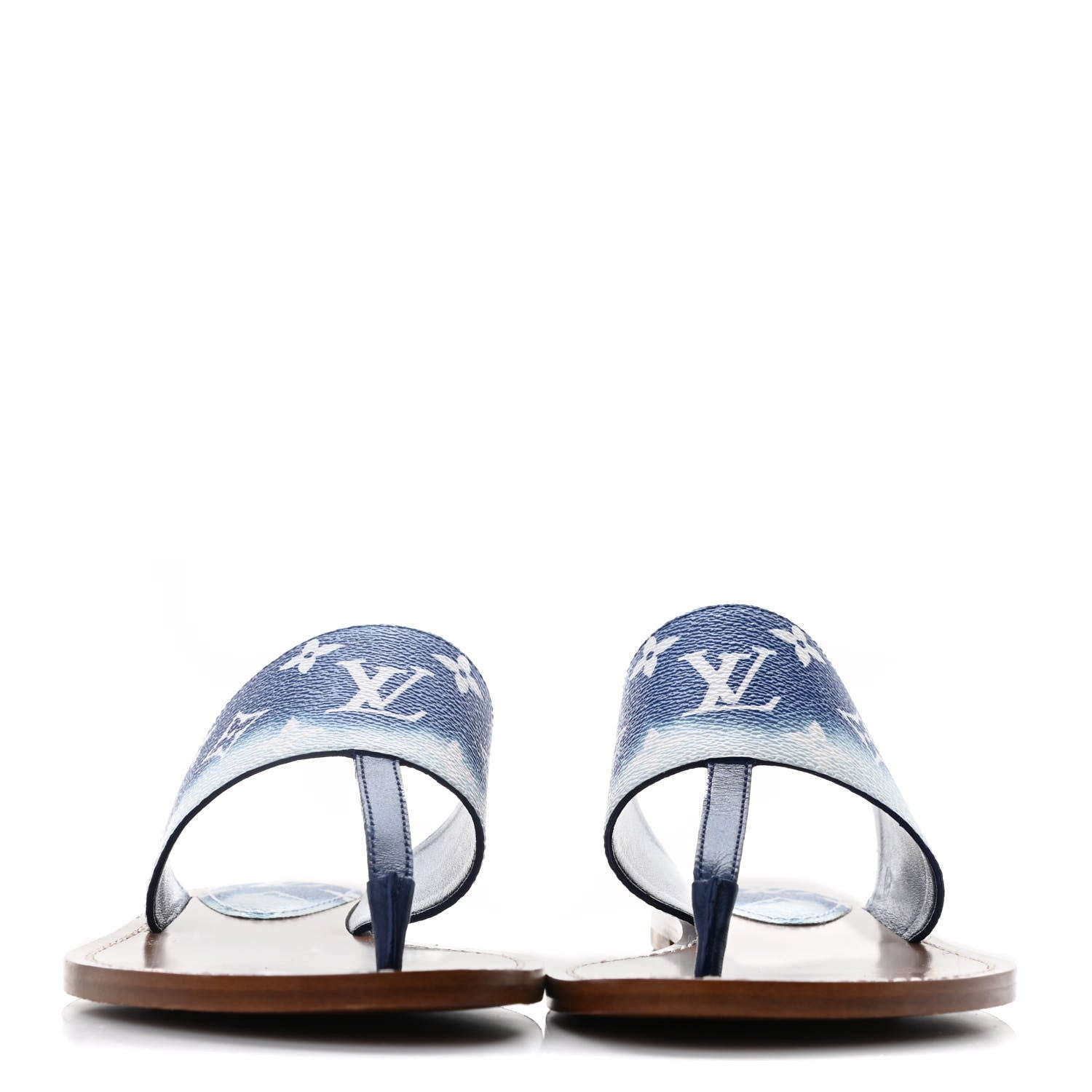 Louis Vuitton Monogram Escale Palma Sandals 37 Blue 2 of 12