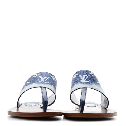 Louis Vuitton Monogram Escale Palma Sandals 37 Blue 2 of 12