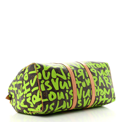 Louis Vuitton Monogram Graffiti Keepall 50 Green 3 of 17