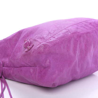 Balenciaga Agneau Rubber Covered Classic Hardware Day Hobo Amethyst 7 of 16