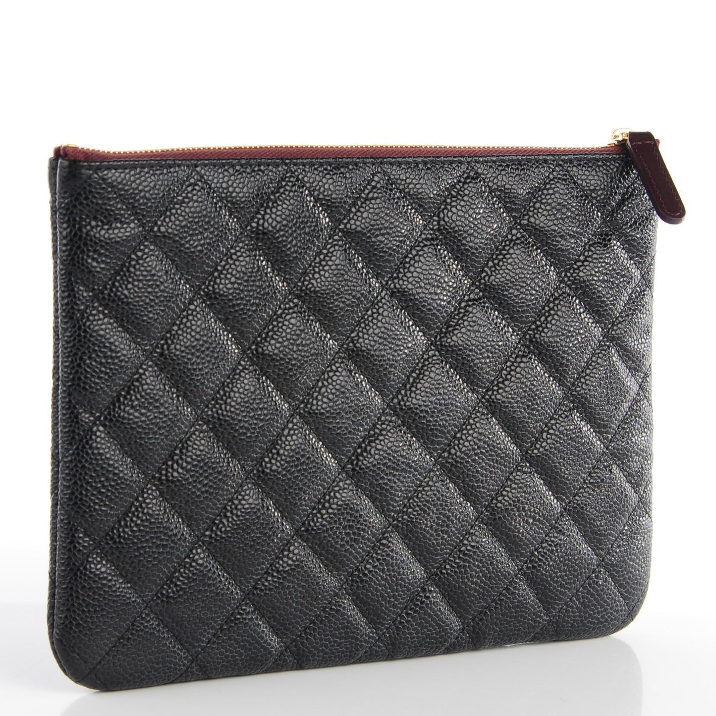 Caviar Quilted Medium Cosmetic Case Black