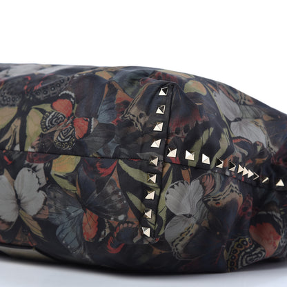Valentino Garavani Canvas Camubutterfly Rockstud Crossbody Tote Multicolor 7 of 10