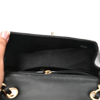 Chanel Lambskin Quilted Mini Square Flap Black 5 of 9