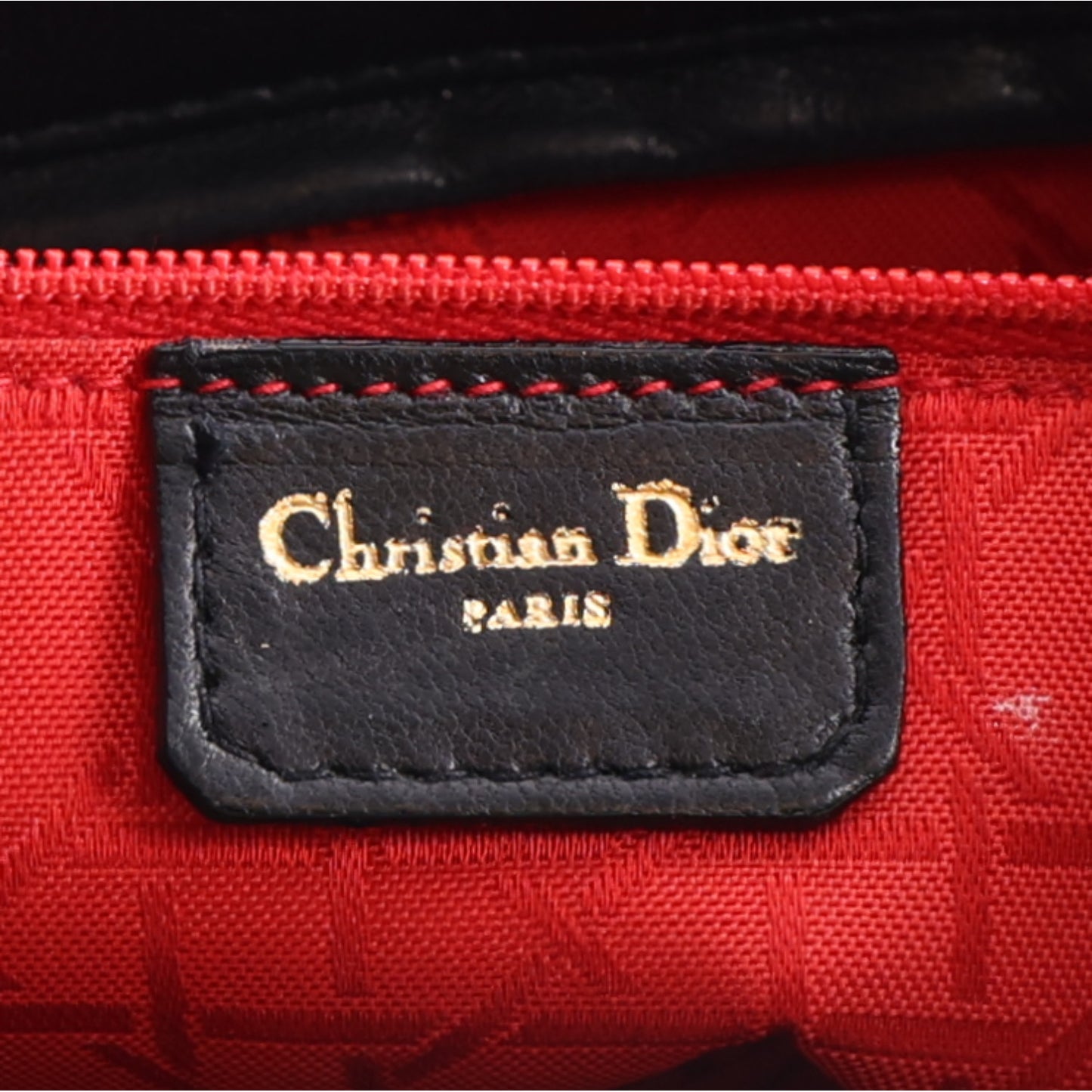 Lambskin Cannage Large Lady Dior Black