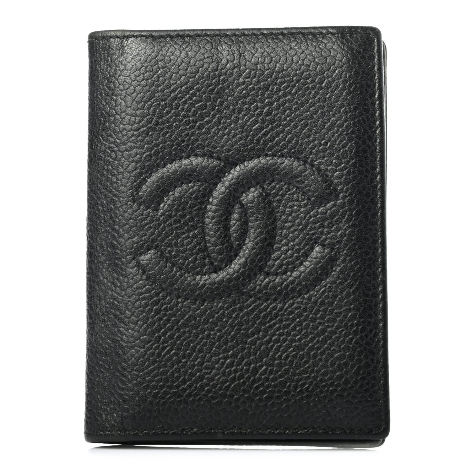 Chanel Caviar Timeless CC Card Holder Wallet Black 1 of 9