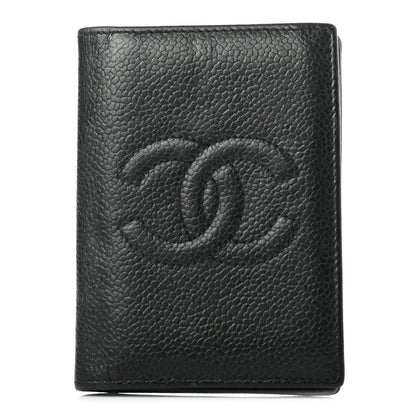 Chanel Caviar Timeless CC Card Holder Wallet Black 1 of 9