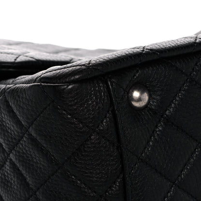 Chanel Calfskin Quilted XXL Travel Flap Bag Black 10 of 14