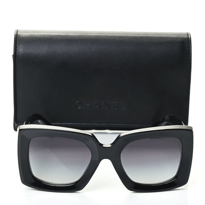 Chanel Acetate Rectangle Sunglasses 5435 Black 6 of 6