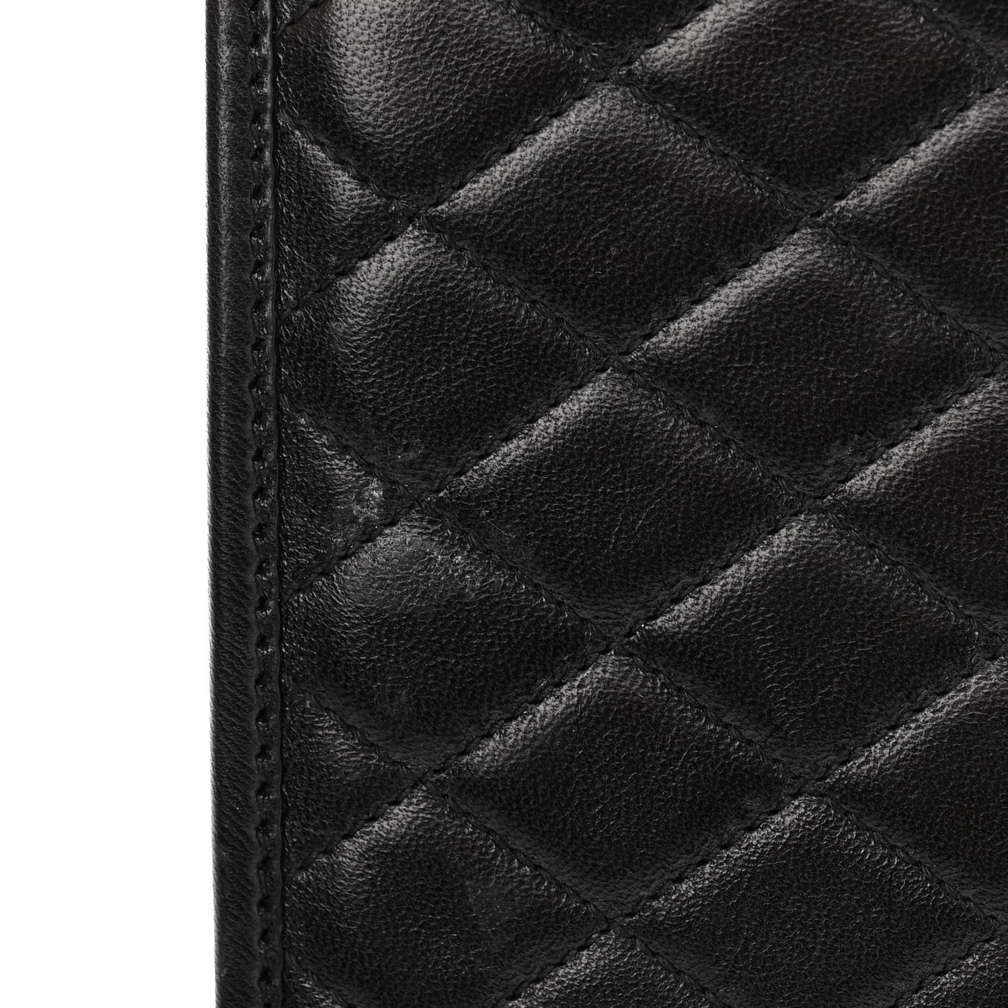 Lambskin Quilted Monogram Baby Victoire Chain Clutch Bag Black