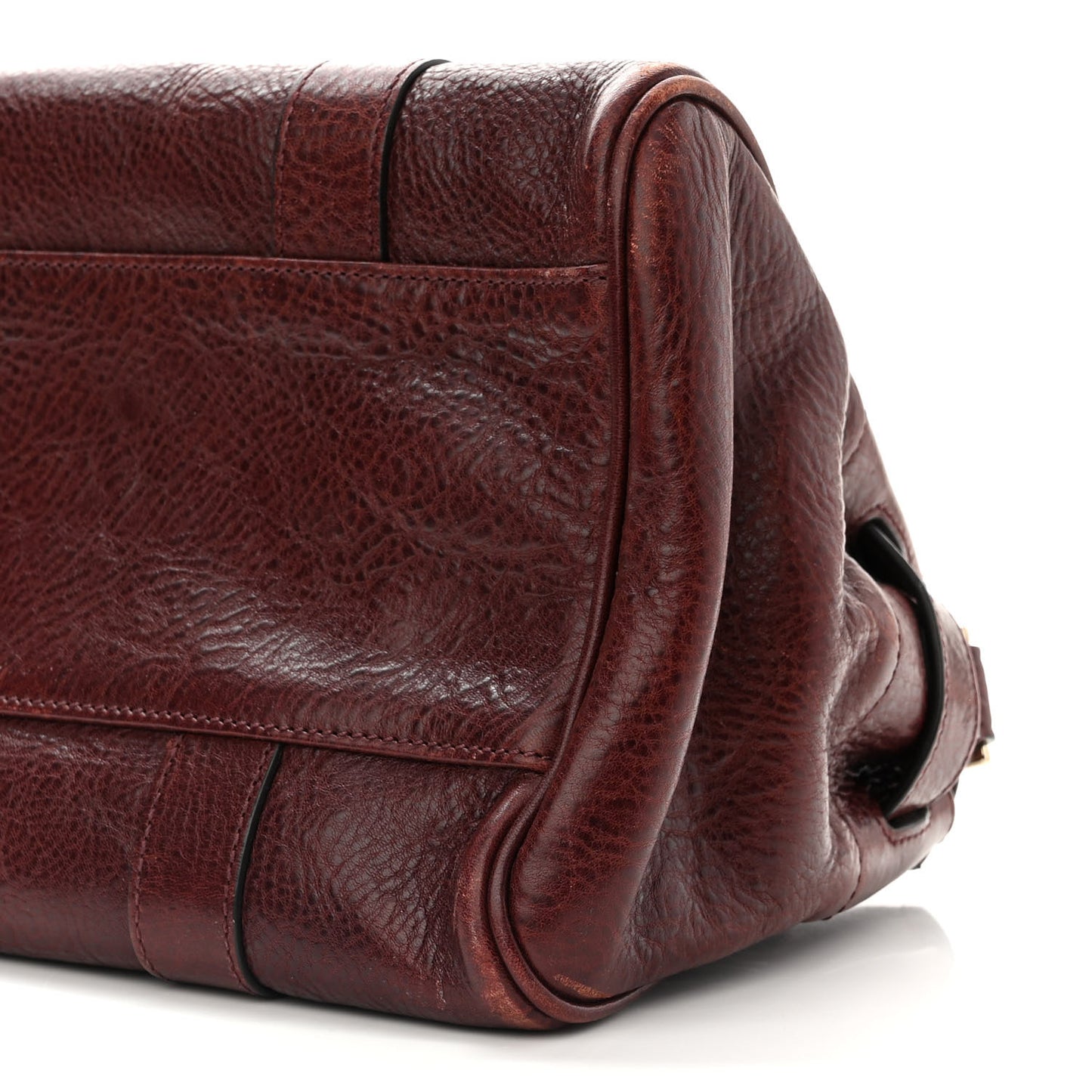 Natural Leather Small Bayswater Oxblood