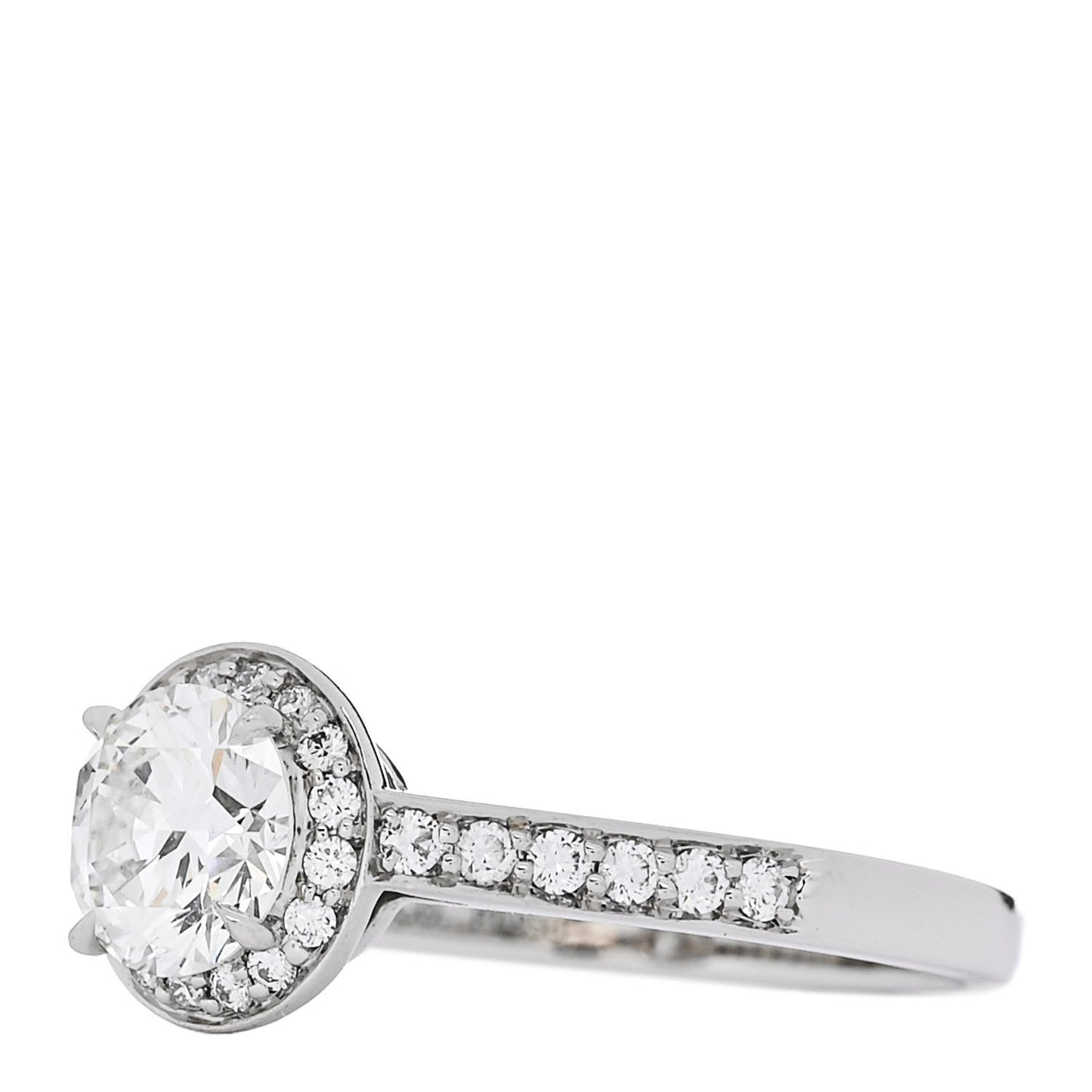 Platinum Diamond .82ct Soleste Round Brilliant Engagement Ring 52 6