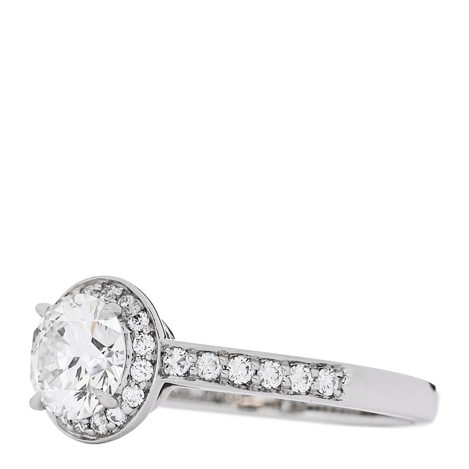 Tiffany Platinum Diamond .82ct Soleste Round Brilliant Engagement Ring 52 6 3 of 7