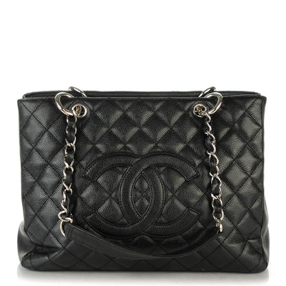 Chanel Caviar Quilted Grand Shopping Tote GST Black 1 of 7