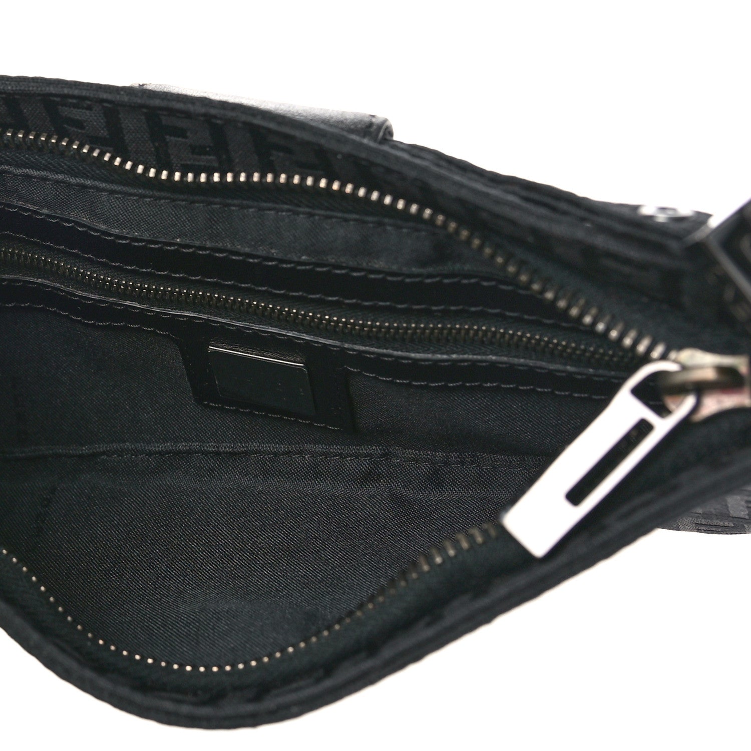 Fendi Zucchino Mini Pochette Black 5 of 8