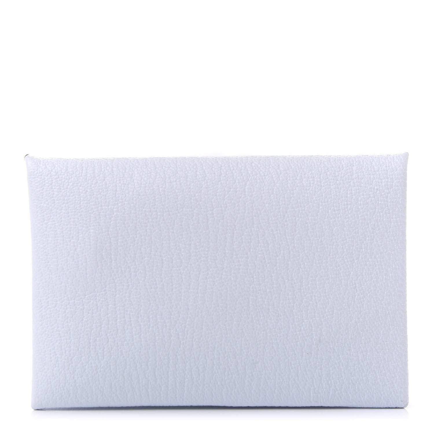 Hermes Chevre Mysore Verso Calvi Card Case Bleu Brume Brique 1 of 9