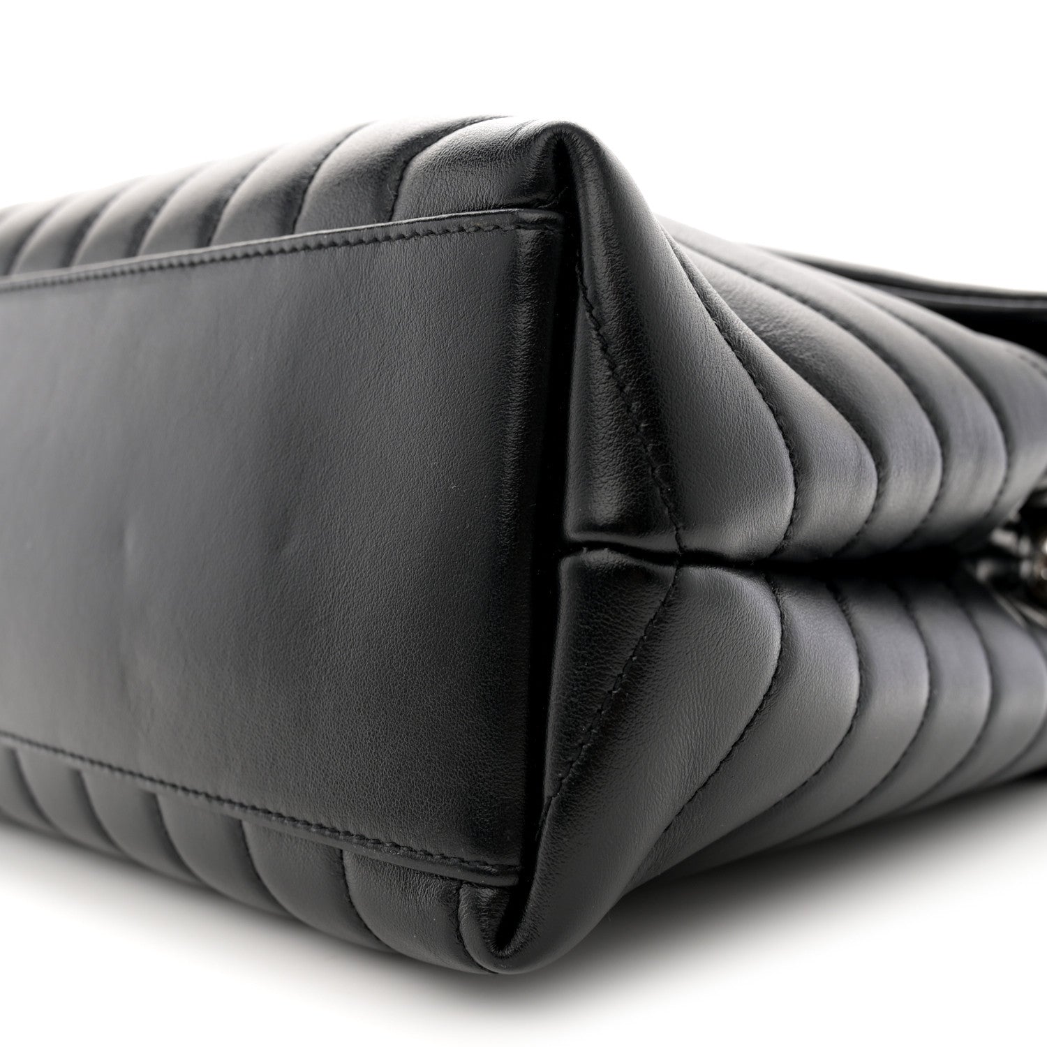 Saint Laurent Calfskin Y Quilted Monogram Medium Loulou Chain Satchel Black 10 of 10
