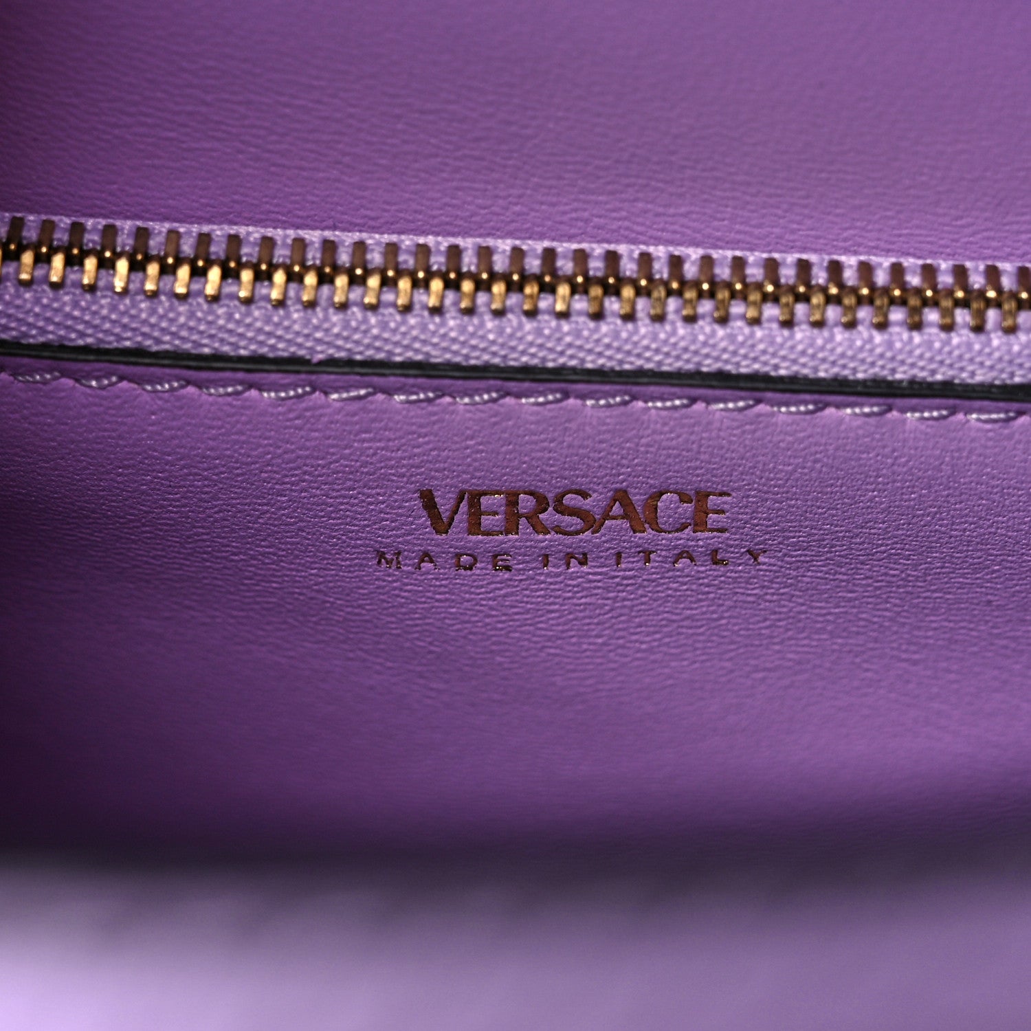 Versace Calfskin Medium La Medusa Top Handle Handbag Lilac 6 of 15
