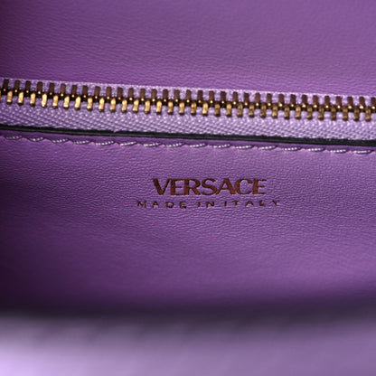 Versace Calfskin Medium La Medusa Top Handle Handbag Lilac 6 of 15
