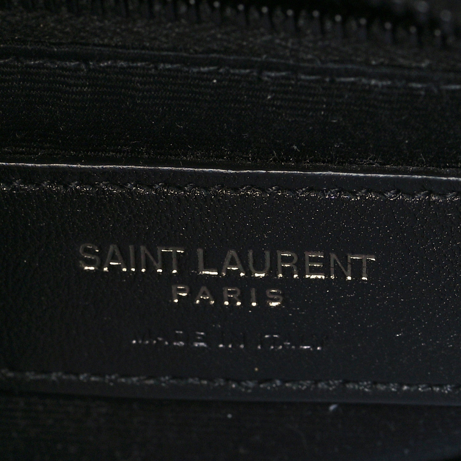 Saint Laurent Calfskin Y Quilted Monogram Toy Loulou Crossbody Bag Black 6 of 9