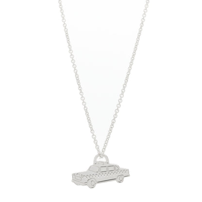 Tiffany Sterling Silver Taxi Cab Pendant Necklace 1 of 5