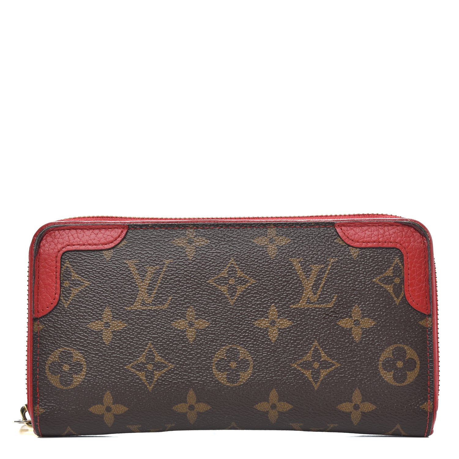 Louis Vuitton Monogram Retiro Zippy Wallet Cherry 1 of 13