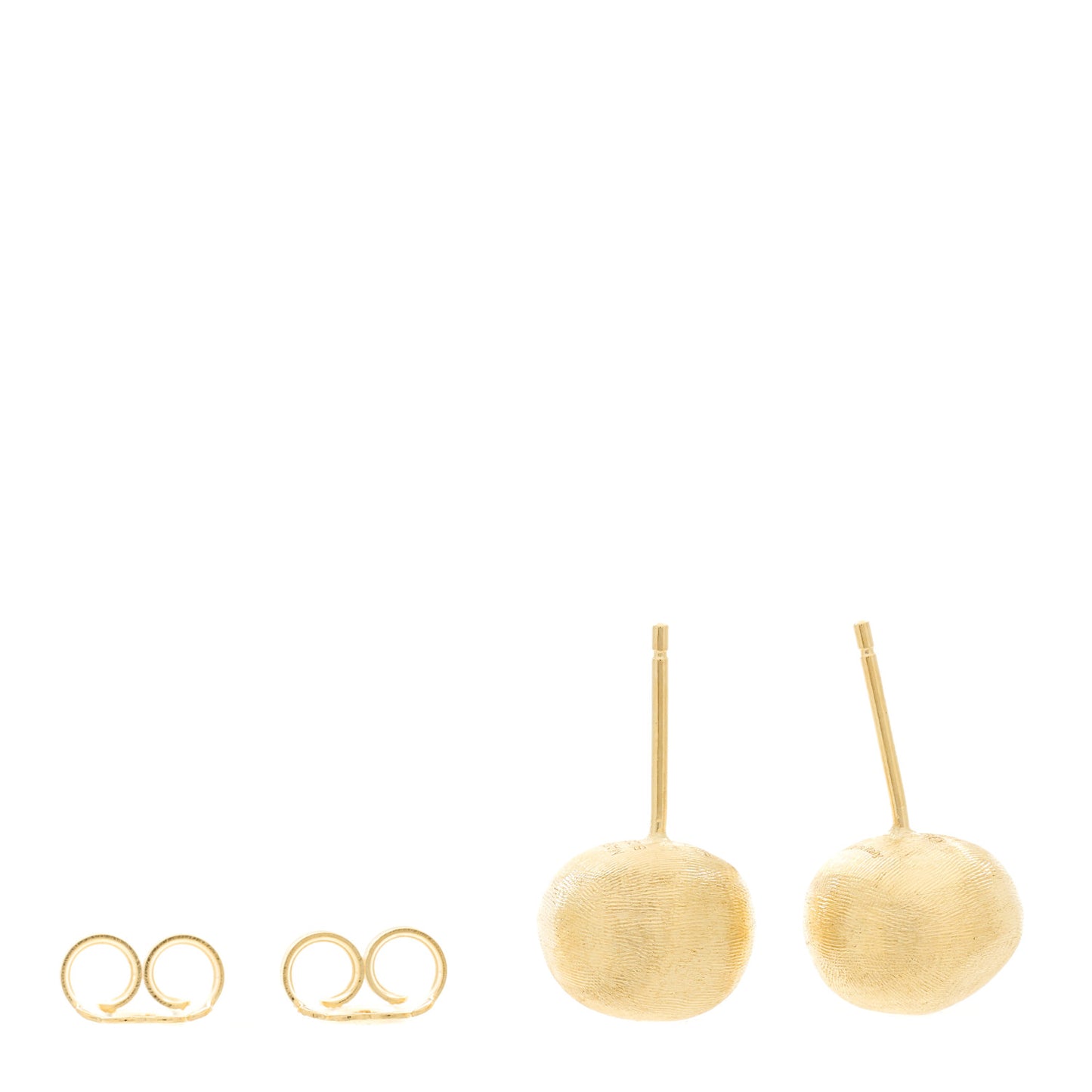 18K Yellow Gold Small Africa Stud Earrings