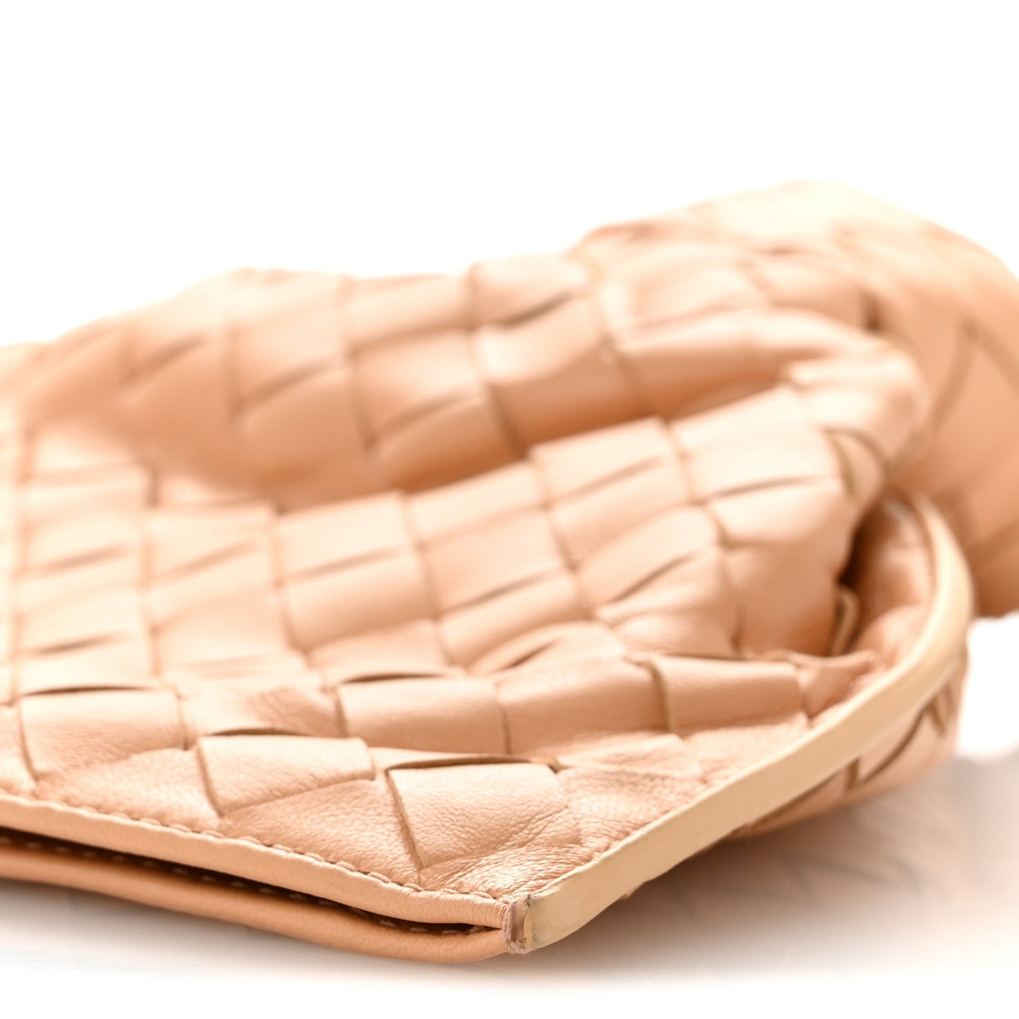 Nappa Intrecciato Mini BV Twist Almond