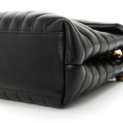 Saint Laurent Calfskin Y Quilted Monogram Medium Loulou Chain Satchel Black 10 of 16