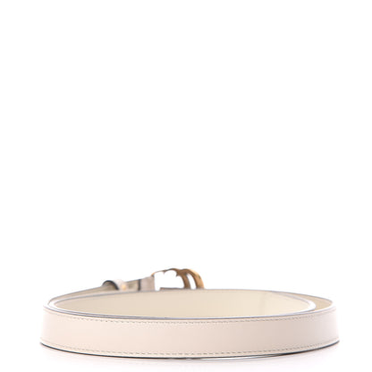 Gucci Calfskin Double G 20mm Belt 80 32 Mystic White 3 of 7
