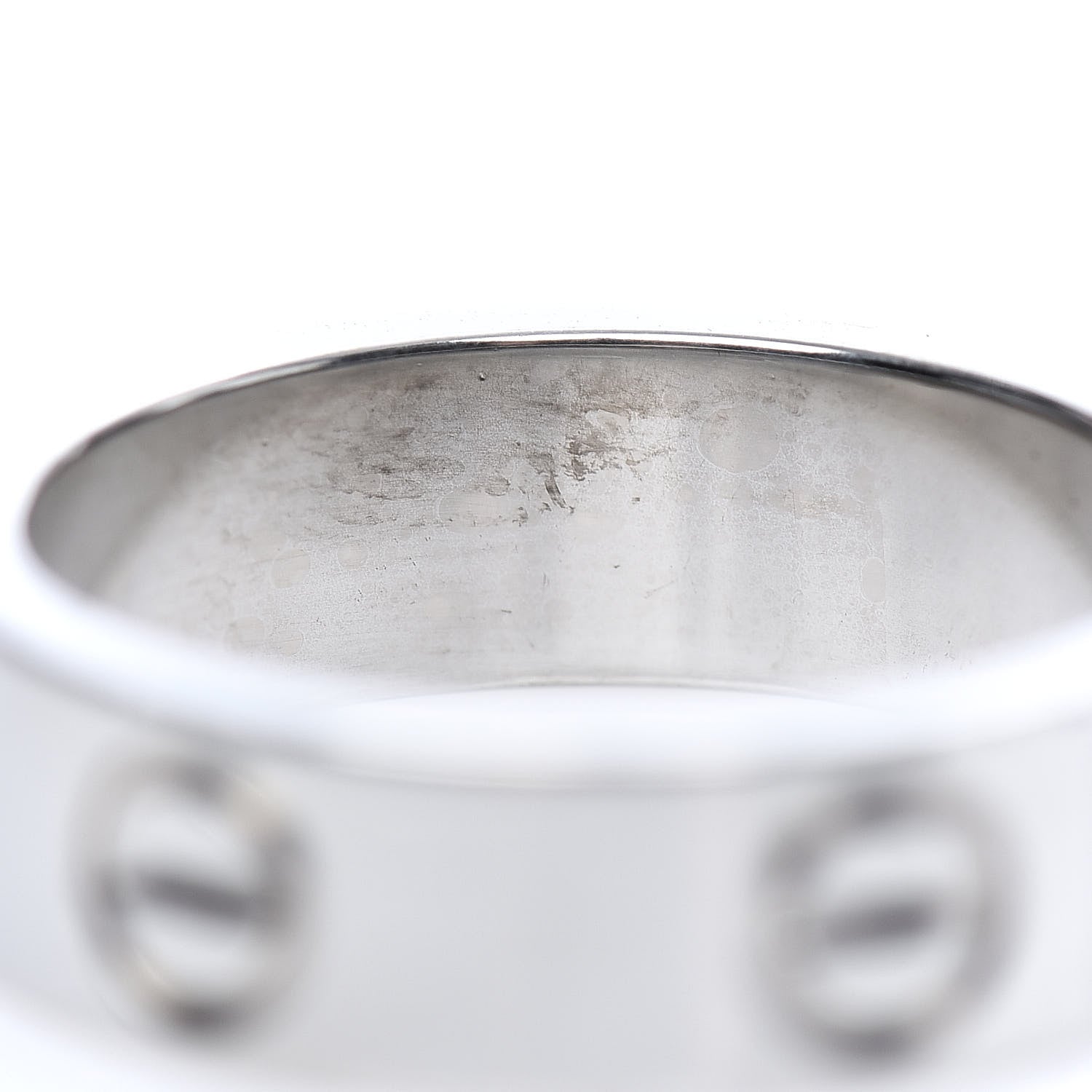 Cartier 18K White Gold 5.5mm LOVE Ring 51 5.75 5 of 6